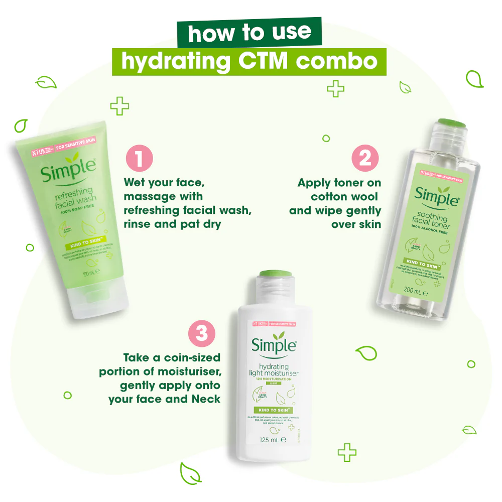 Facial Wash, Toner & Moisturiser(150ml +200ml +125ml) - Image 4