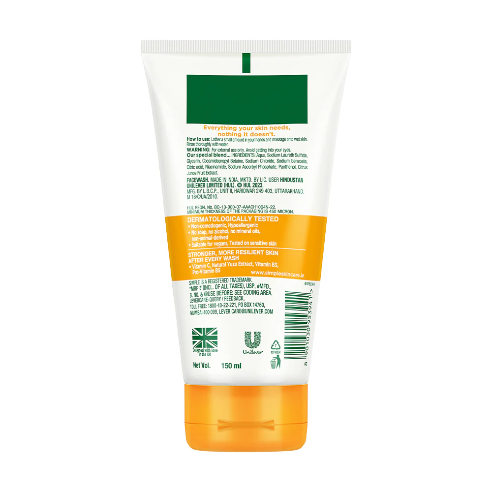 Vitamin C Glow Facial Wash 150ml - Image 12